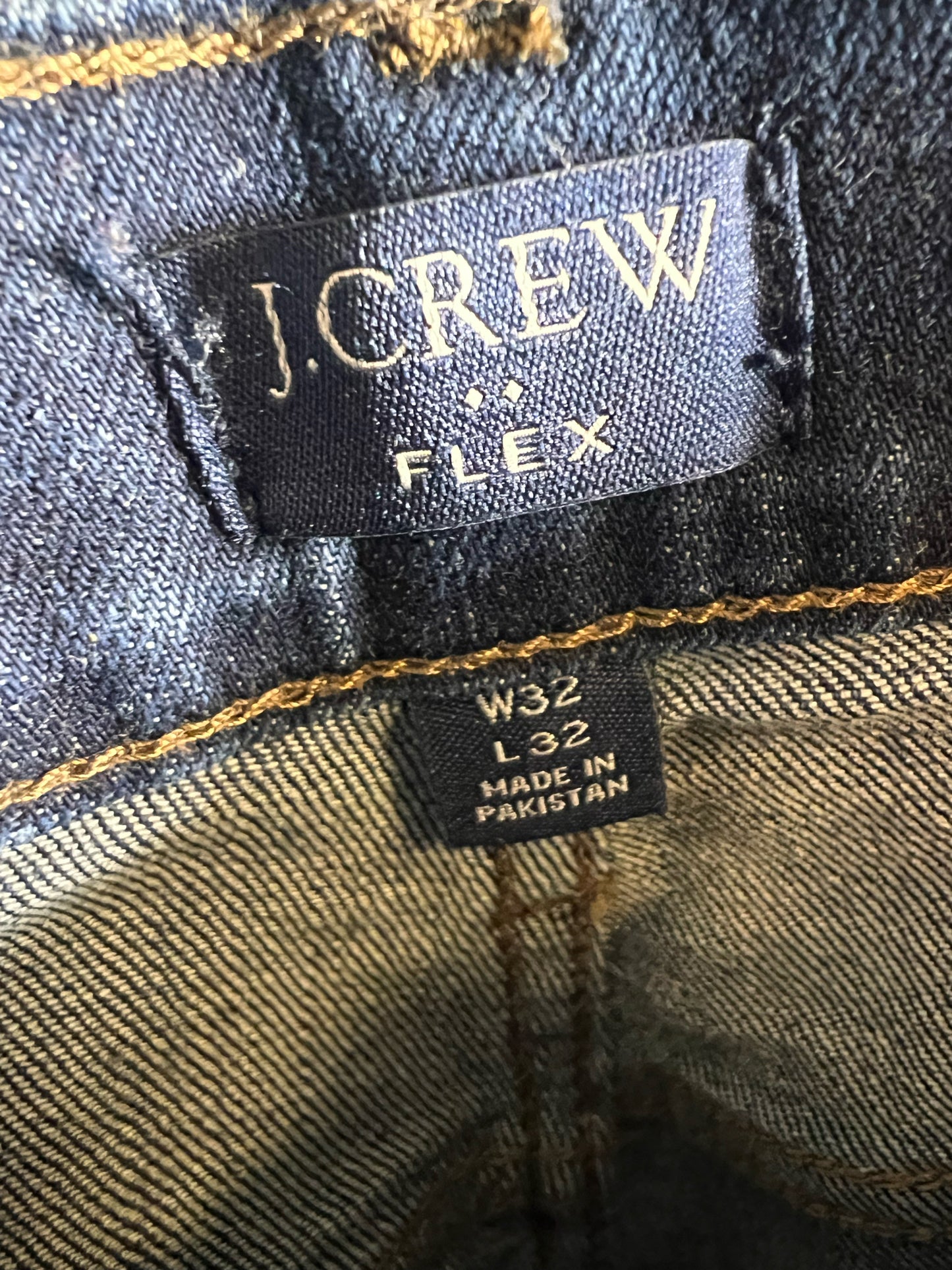 J. Crew Size 32 Waist Straight Leg Flex Denim