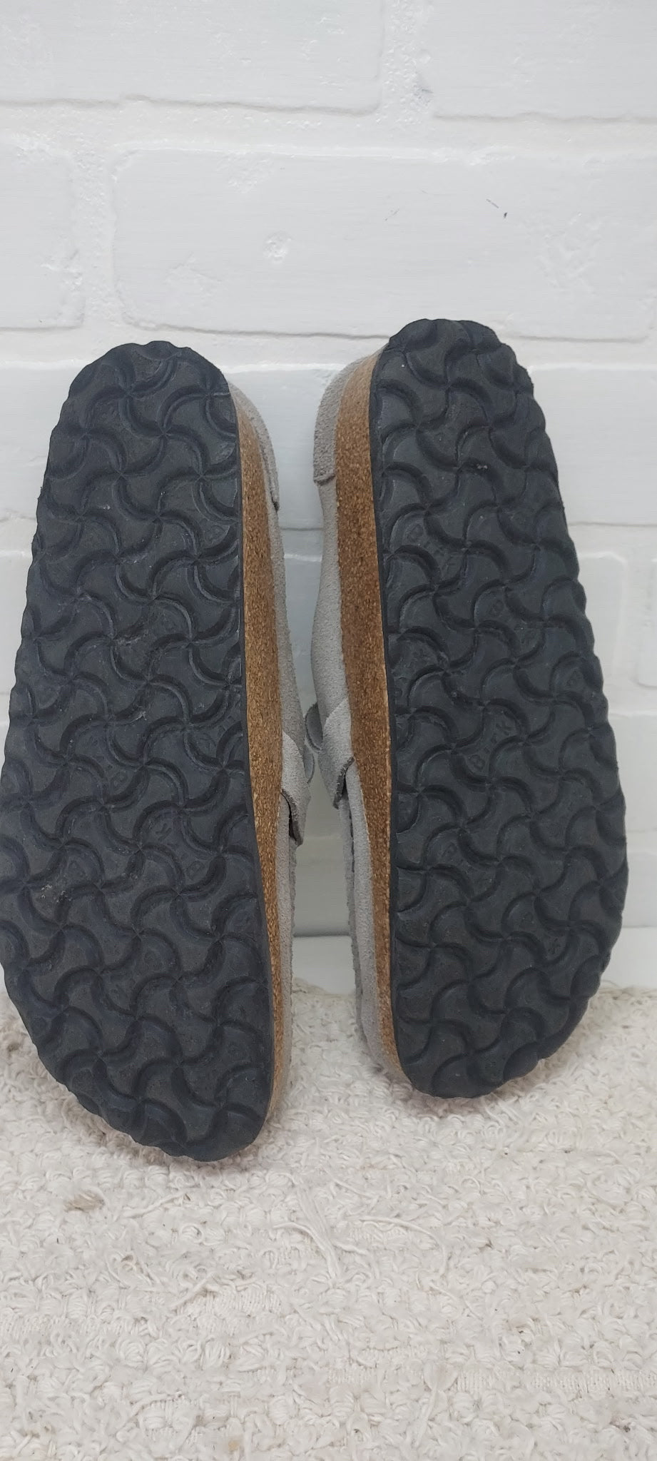 Birkenstock Size 7.5 Gray Buckley Shoes