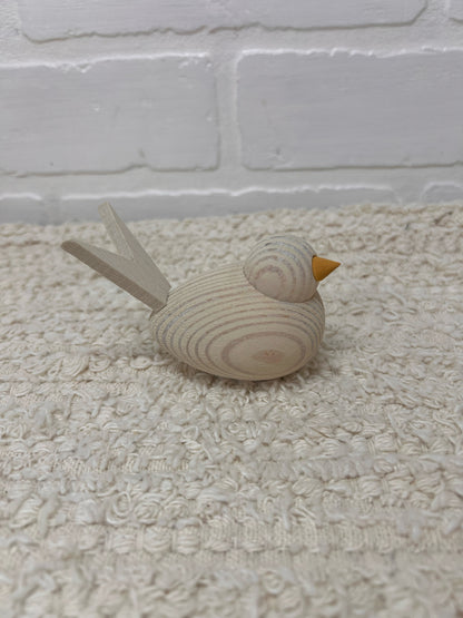 Swedish Wooden Bird - Red or Natural