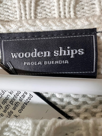 Size S/M Wooden Ships Star Skull Sweater