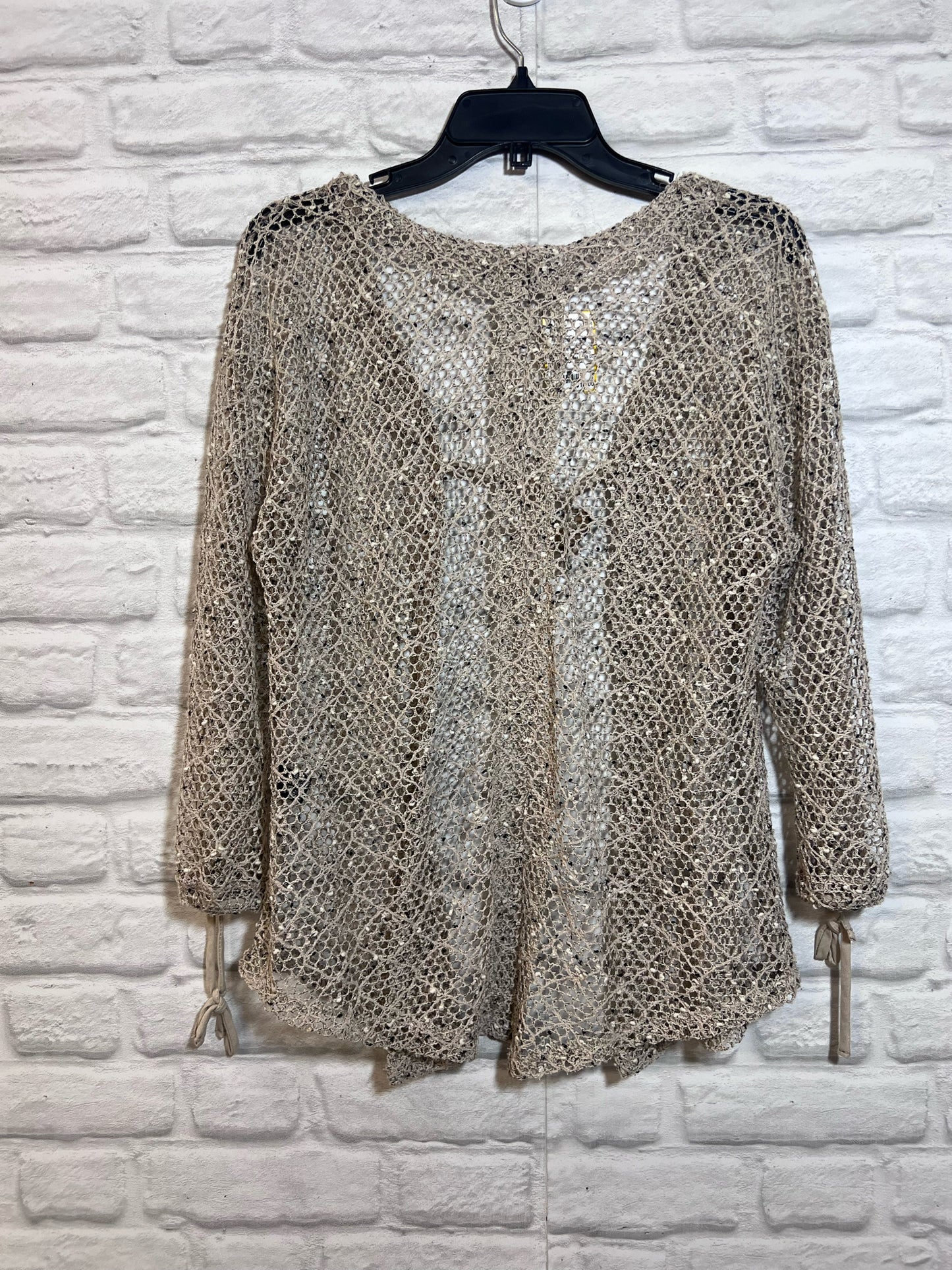 Size M kaktus Open Knit Light Brown Cardigan