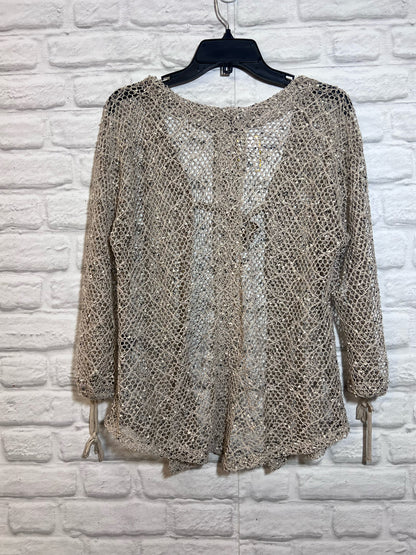 Size M kaktus Open Knit Light Brown Cardigan