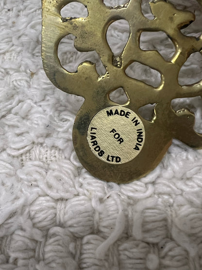 Vintage Brass Bell w/ Angel Handle