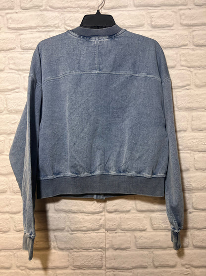 Size M Aerie Denim Look Snap Front NWT Jacket