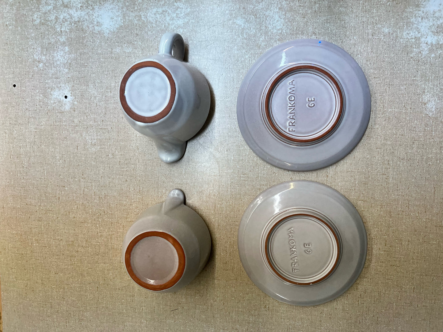 Frankoma pottery set- teapot, cream & sugar