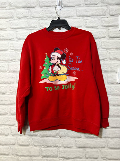 Size M Disney Christmas Mickey Mouse sweatshirt