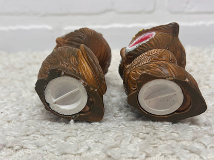 Vintage Owls Ceramic  Salt & Pepper Shaker Set