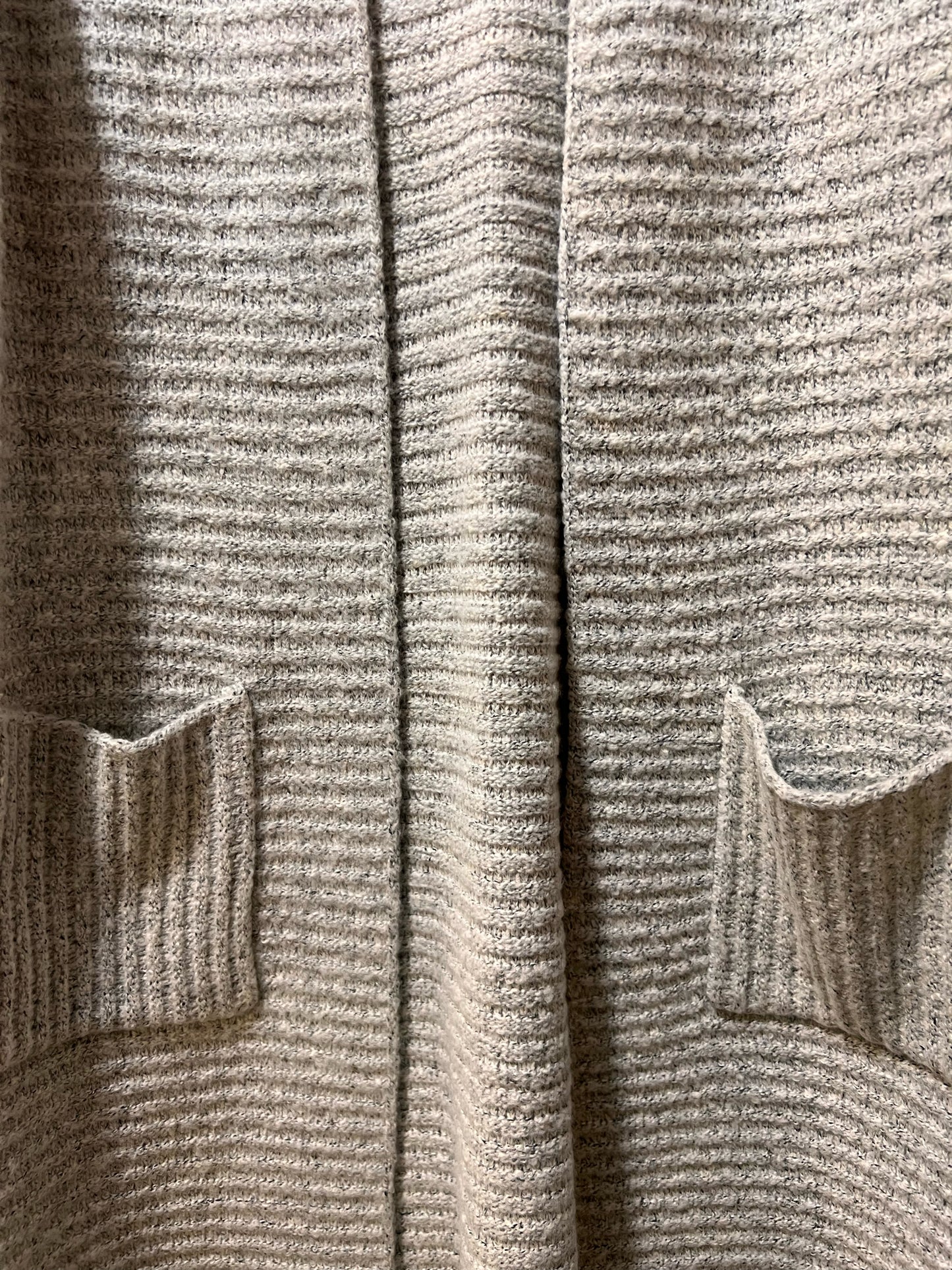 Size L Peyton Jensen Gray Long Cardigan