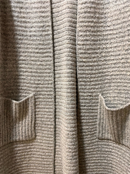 Size L Peyton Jensen Gray Long Cardigan