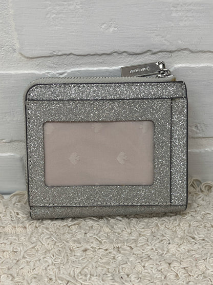 Kate Spade Silver Glitter Leather Coin Purse/Wallet