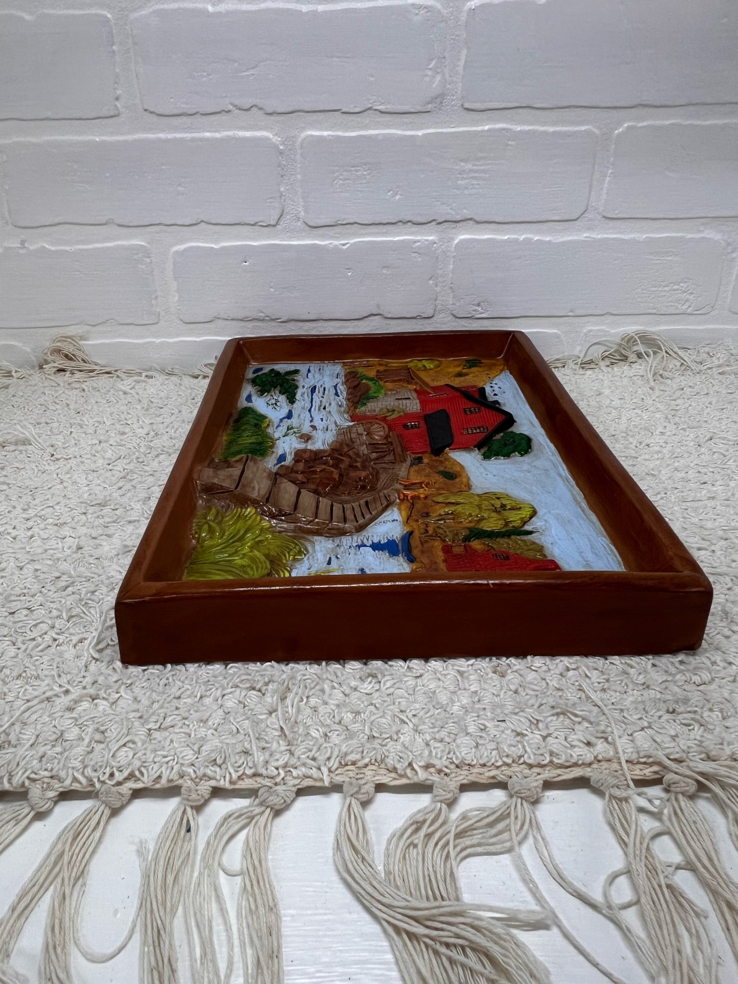 Holland Mold Ceramic Diorama Grist Mill