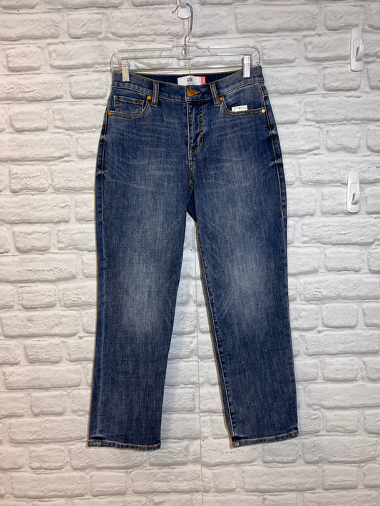 CAbi Size 2 Mid-Rise SoHo Cropped Length Jeans