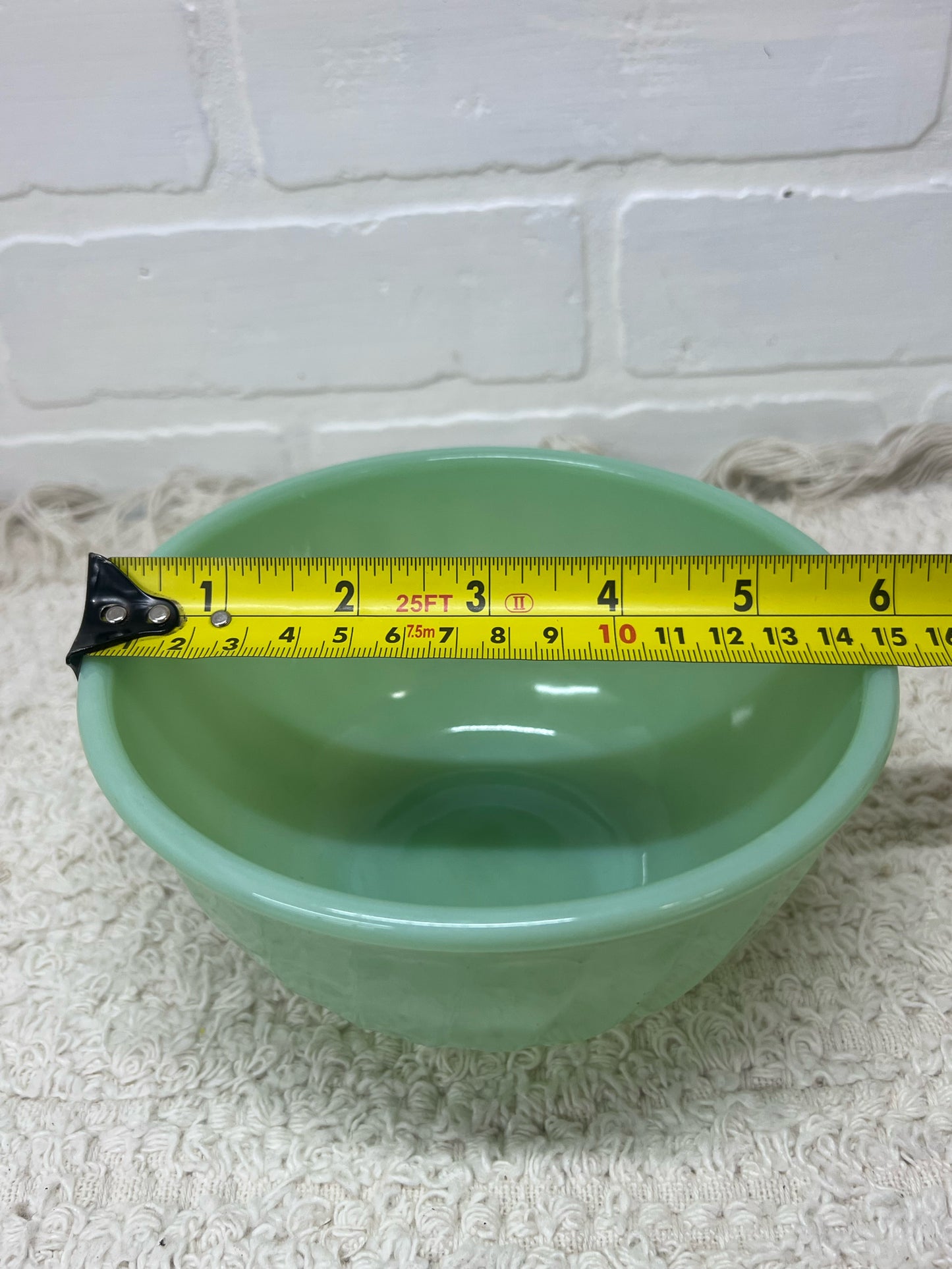 Fire King Jadeite Swirl Mixing Bowl 6 inches
