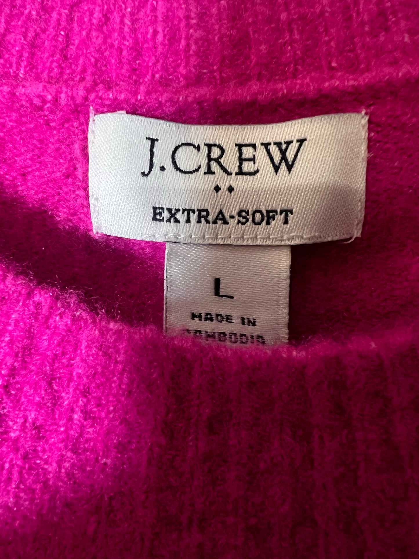 Size L J. Crew NWT Bright Pink Sweater