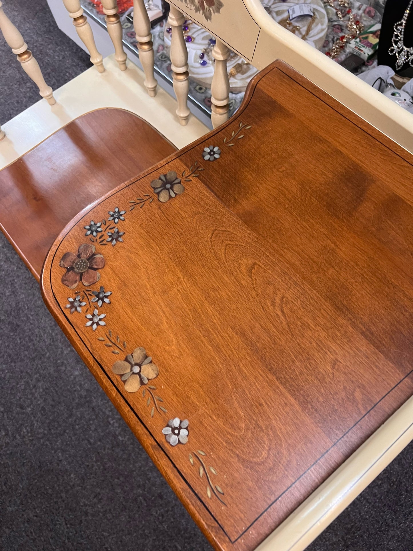 Ethan Allen vintage gossip bench