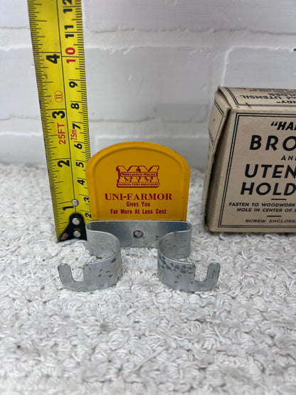 Vintage Advertising Minneapolis Moline Broom Holder New in Box