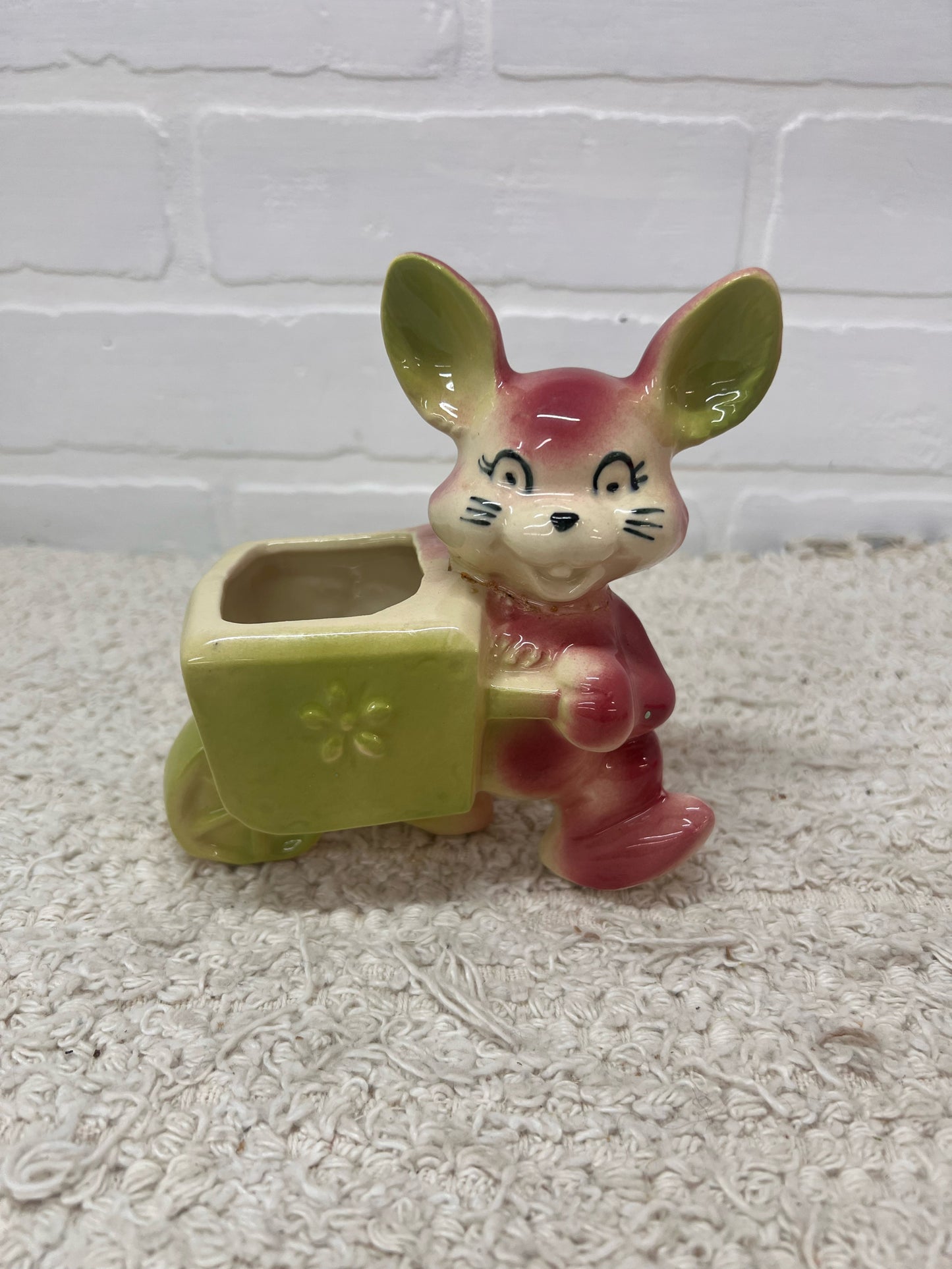 Shawnee Planter - Bunny with Flower Cart