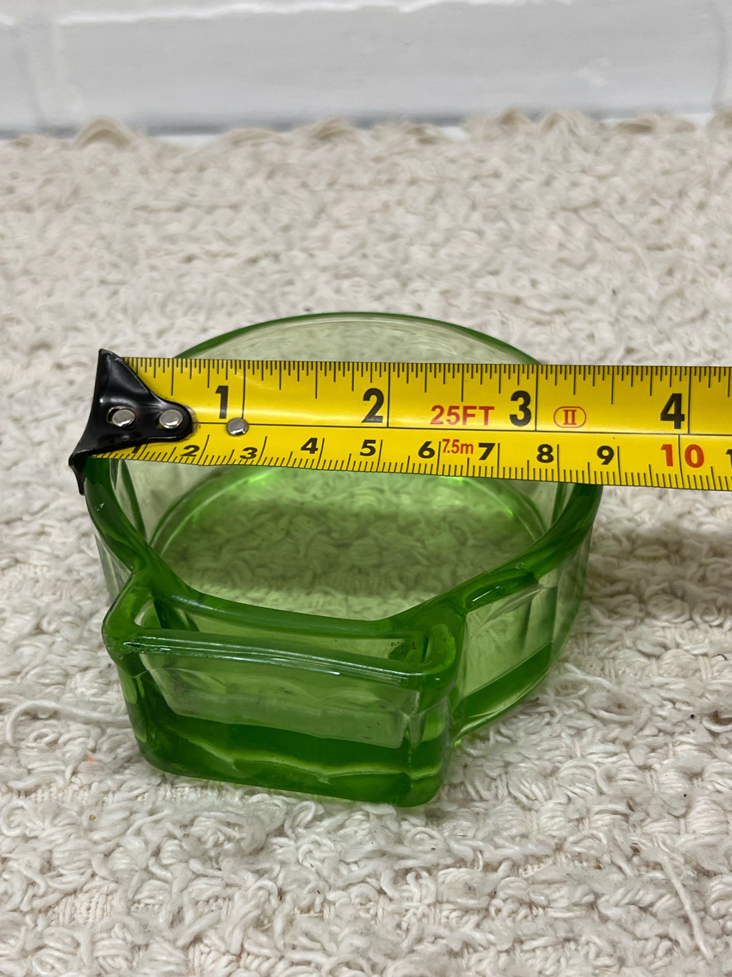 Vintage Uranium Glass Ashtray