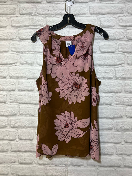 Size XL CAbi Floral Tank Blouse