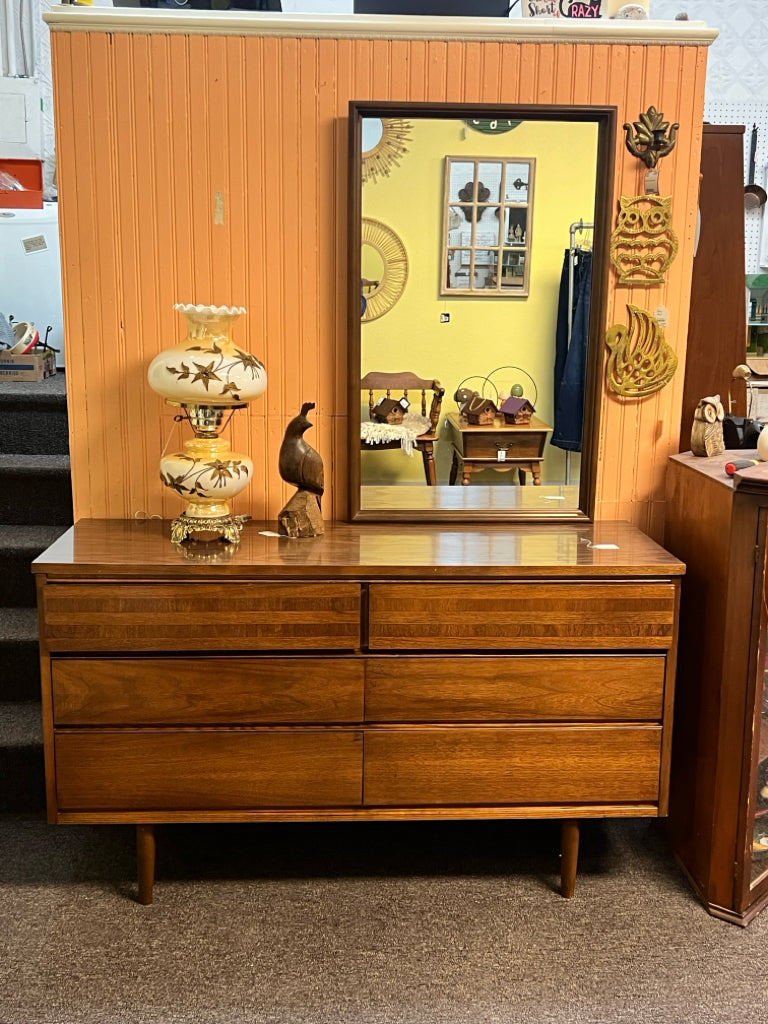 MCM Style Vintage Dresser w/ mirror