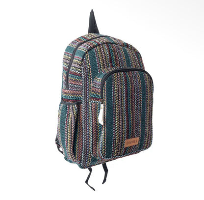Myra Bag Wanderweave Backpack in Forest Green