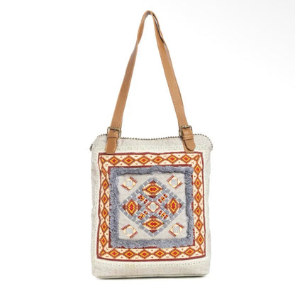 Myra Bag Four Corners Embroidered Tote Bag