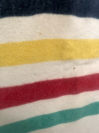 Vintage Wool Striped Blanket