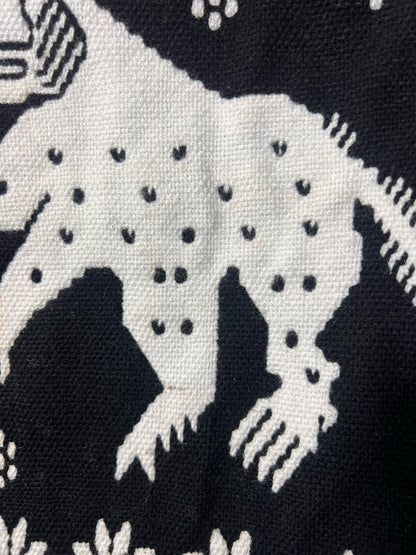 Vintage Peruvian Style Black & White Woven Tote Bag