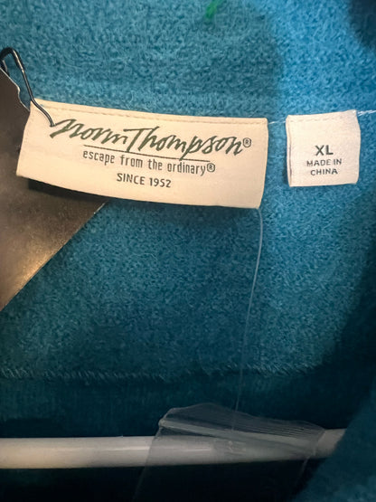 Norm Thompson Boiled Wool Vintage Blue Blazer