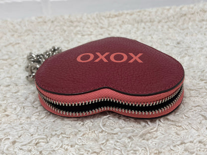 Coach Pink & Red "Be Mine" Heart Shaped Coin Purse
