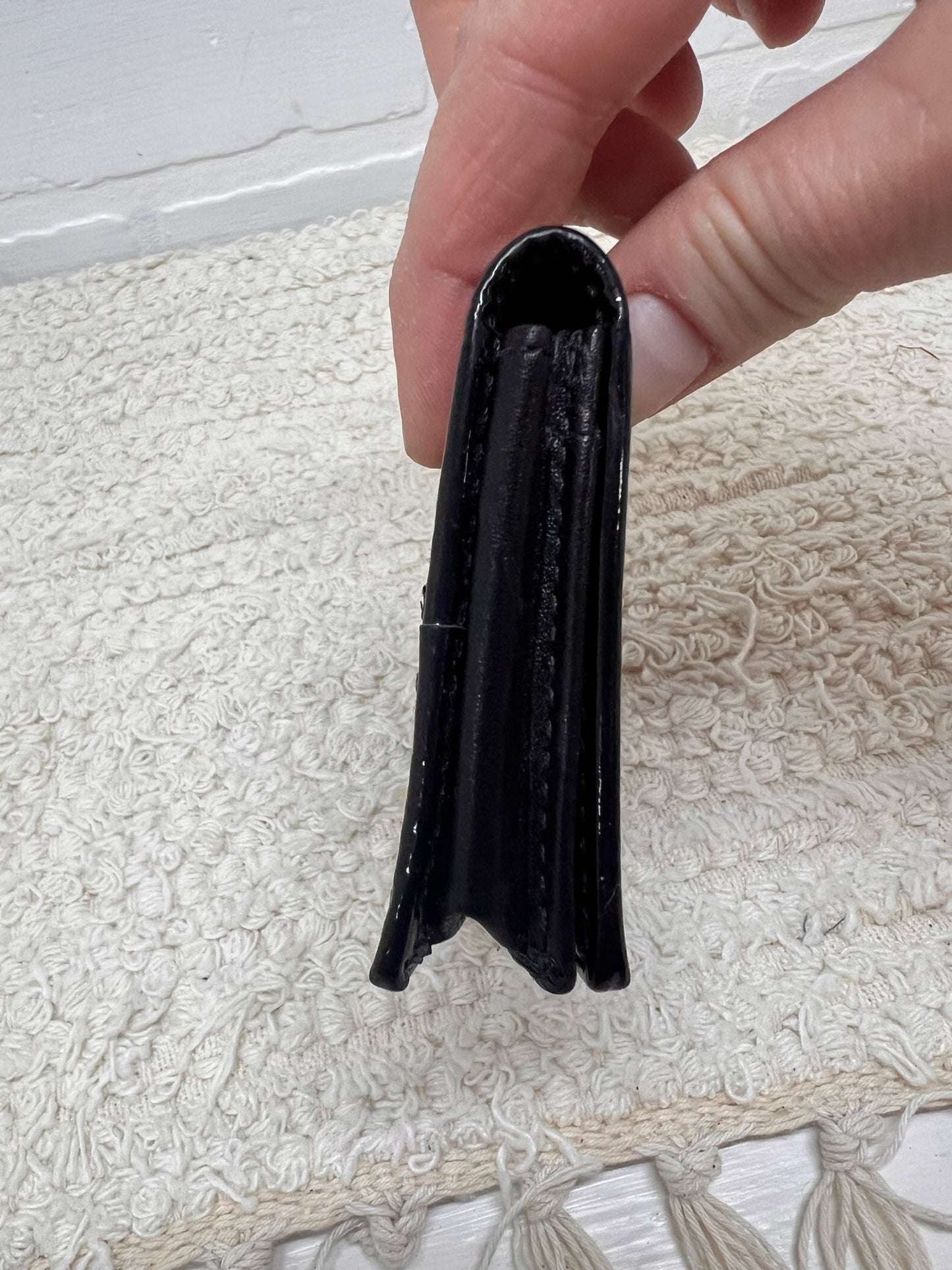Coach Leather & Canvas Black C Wallet