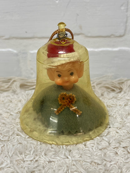 Mid-Century Pixie in a Bell Ornament