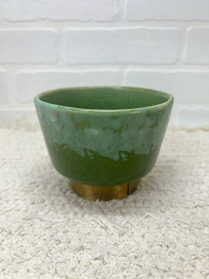 Green Vintage Plant Pot