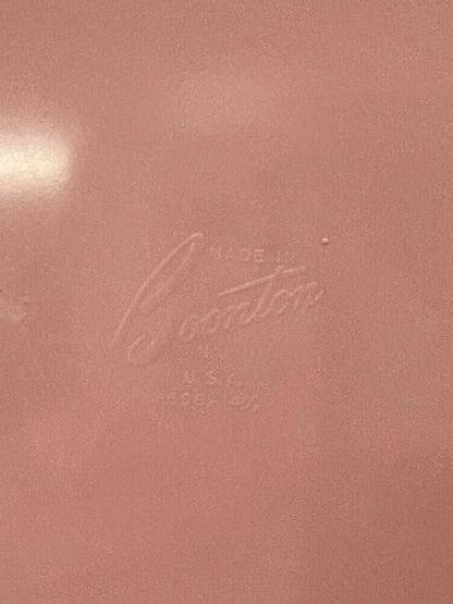 Boonton 1950's melamine pink 'winged' platter