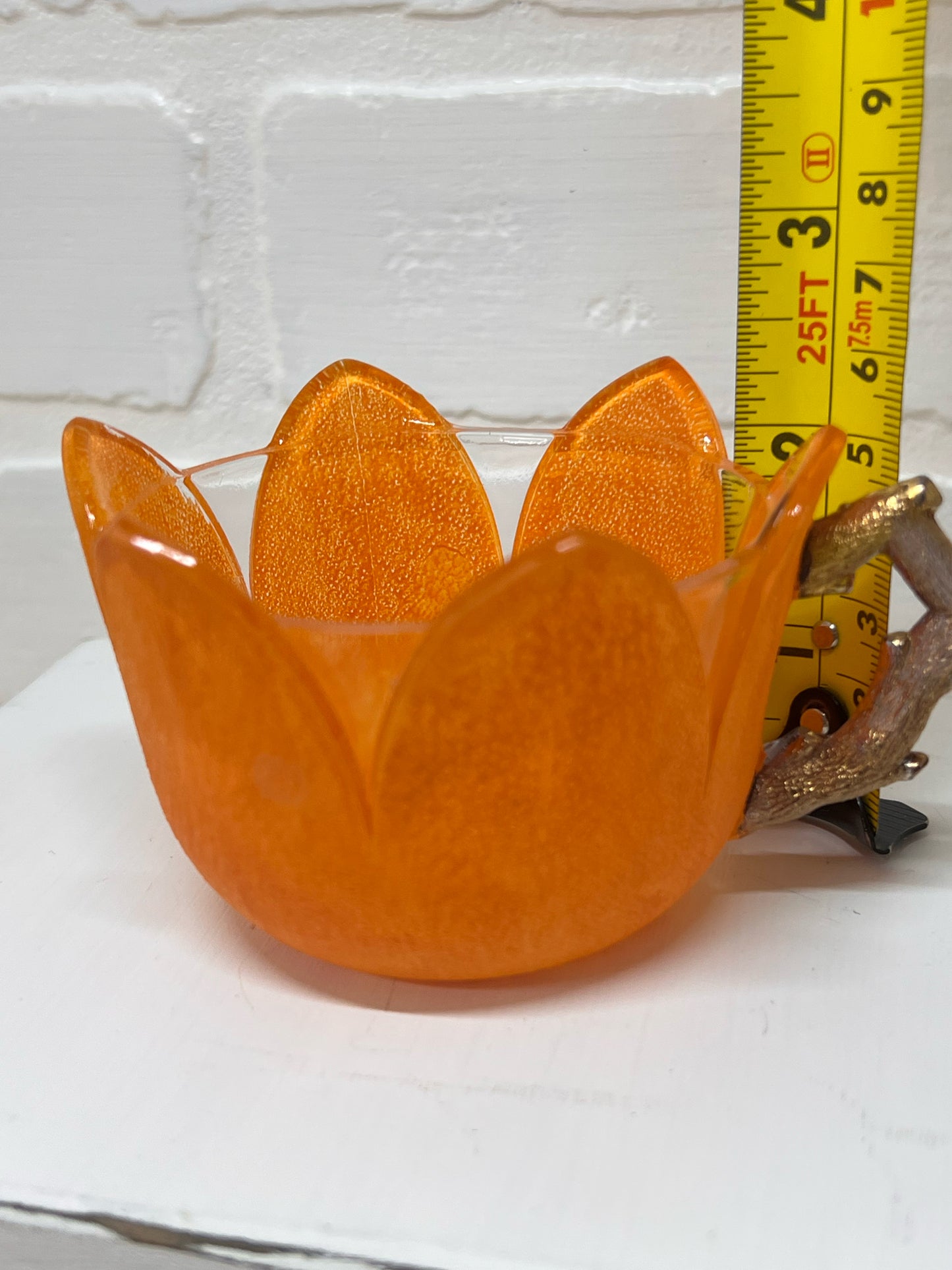 Antique 1906 Westmoreland Orange Peel Punch Cup Set (6)
