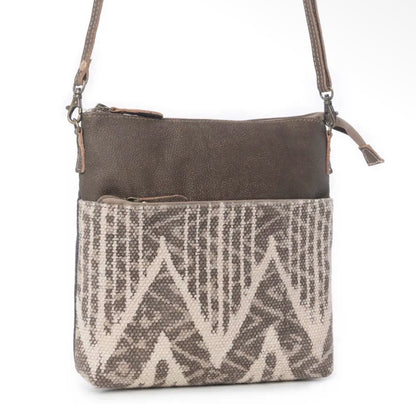 Myra Bag Coffee Canvas Small Crossbody Bag