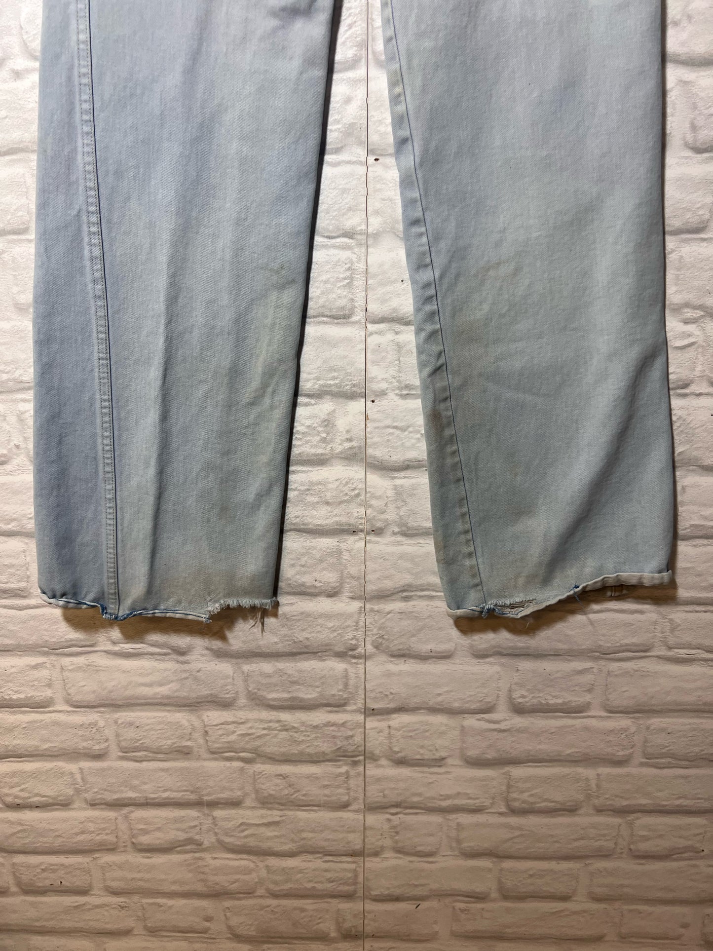 French Star Size 31 Waist Light Wash Long Inseam Wide Leg jeans