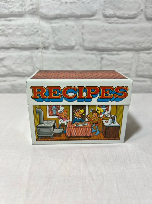 Kellogg's vintage recipe box w/ recipes