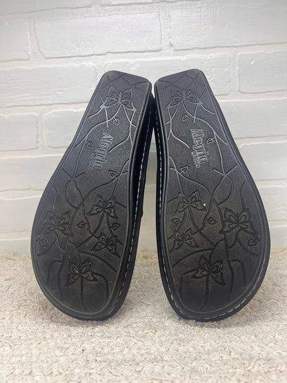 Shoe Size 42 Alegria Black & Silver Plaid Shoe/Booties