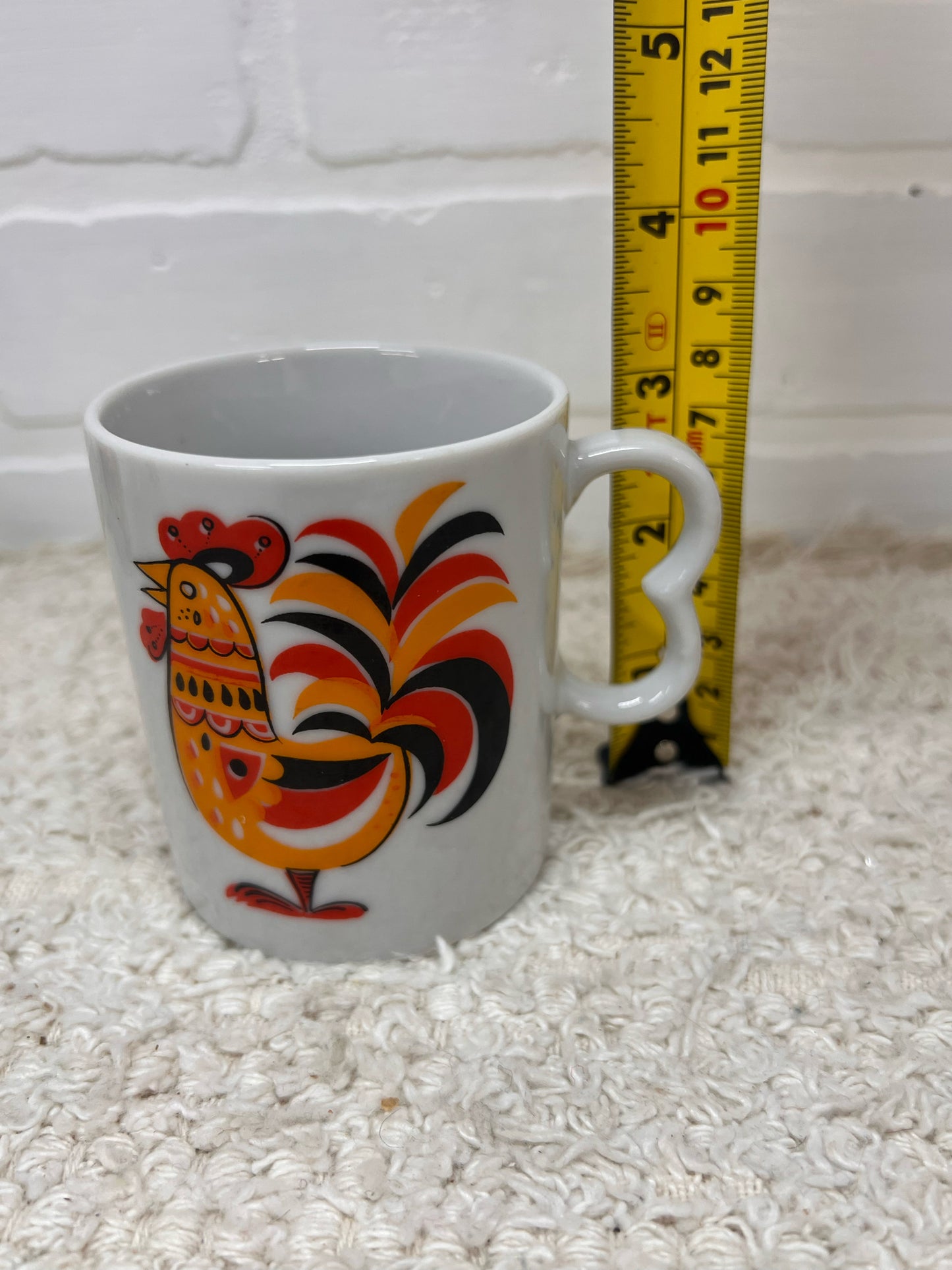 Vintage Mug Set MCM Chickens - Made in Japan