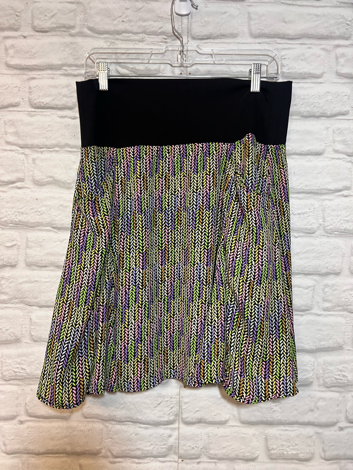 Size M CAbi Multicolor Reversible Skirt