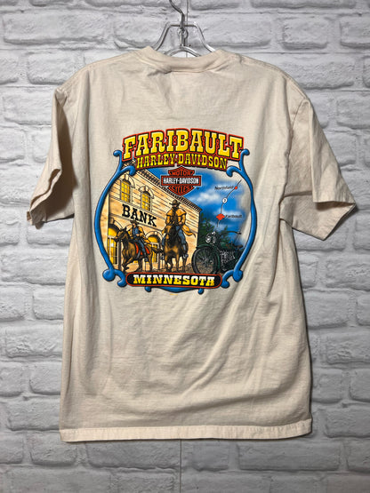 Harley-Davidson Size Medium Cream T-Shirt - Men's