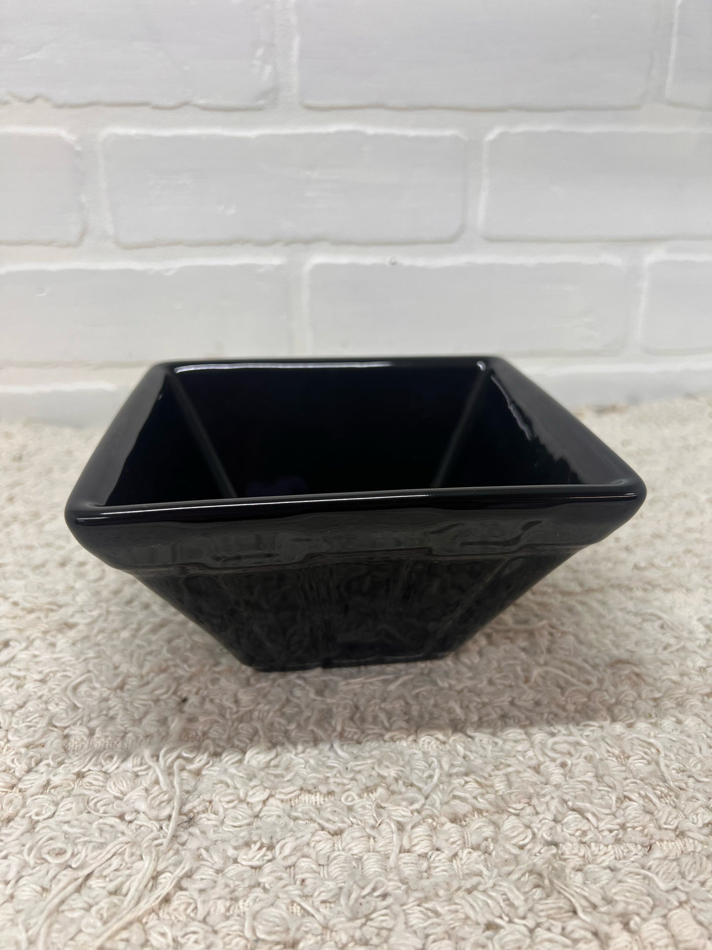 Longaberger Vintage Basket Shaped Black Planter