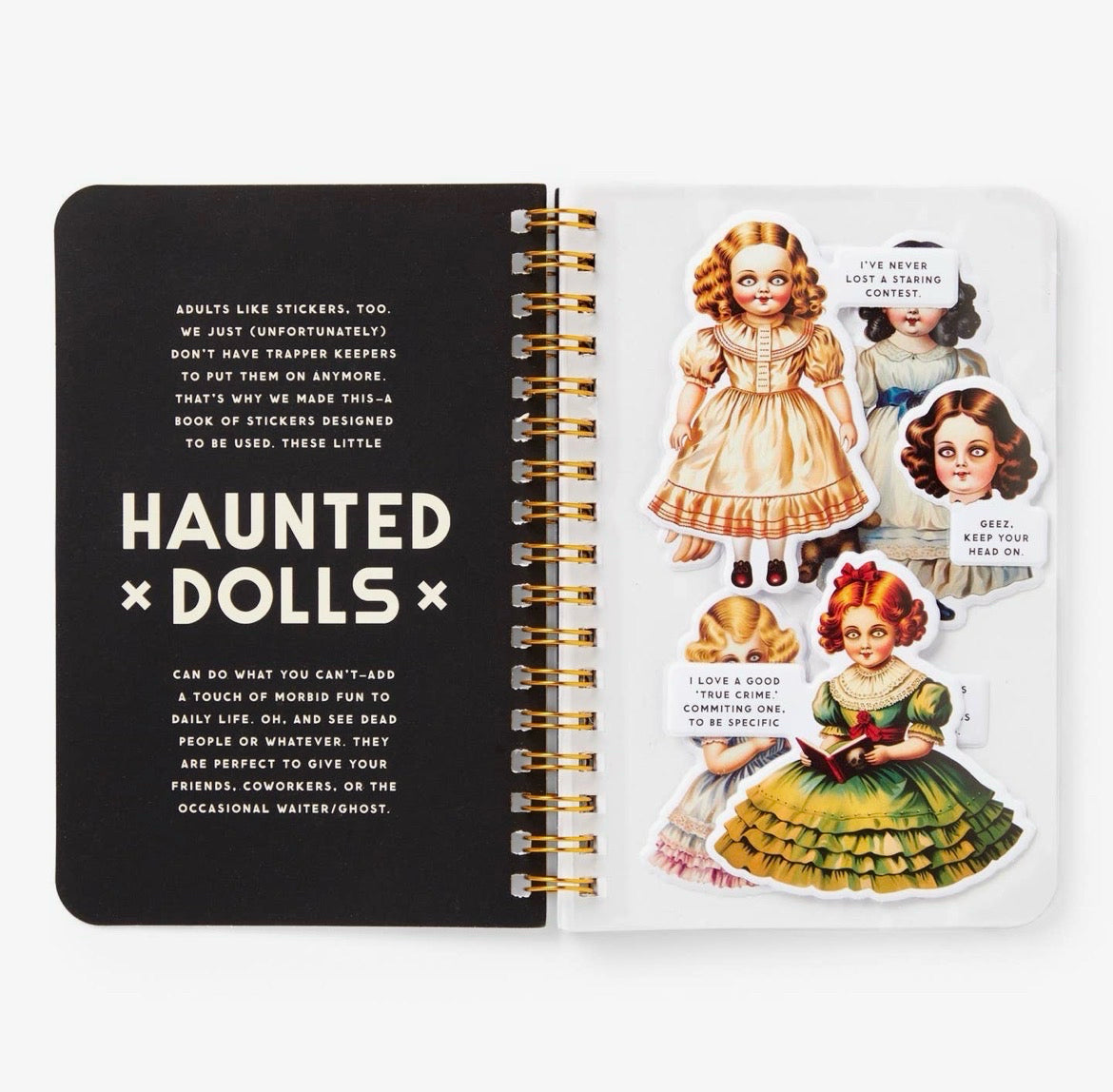 Brass Monkey Haunted Dolls Sticker Book
