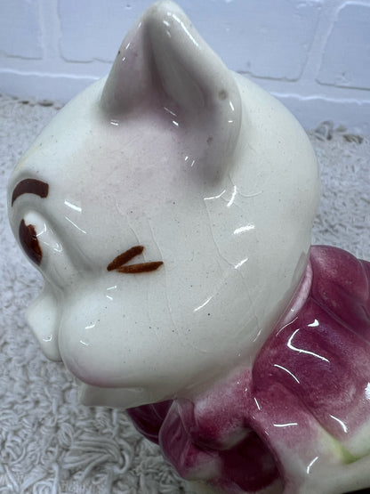 Circa 1950's Shawnee Planter Pig w/ Wheelbarrow