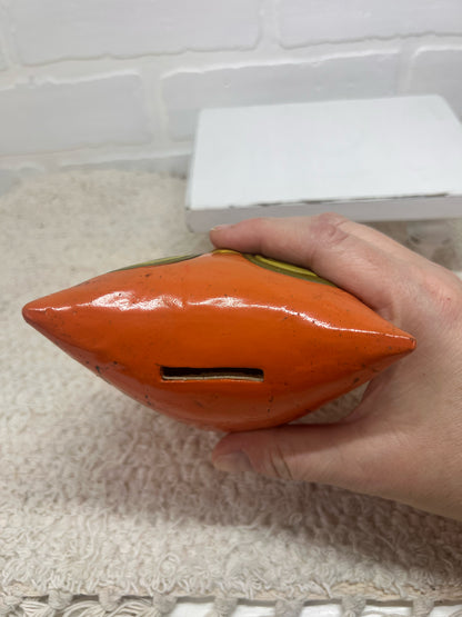 Fitz & Floyd MCM Orange Owl Bank