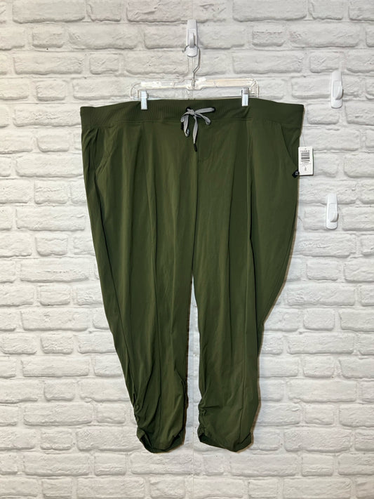 Torrid Size 4X Happy Camper green joggers, NWT