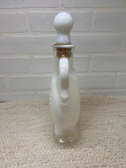 Jim Beam 1950's Milk Glass Decanter