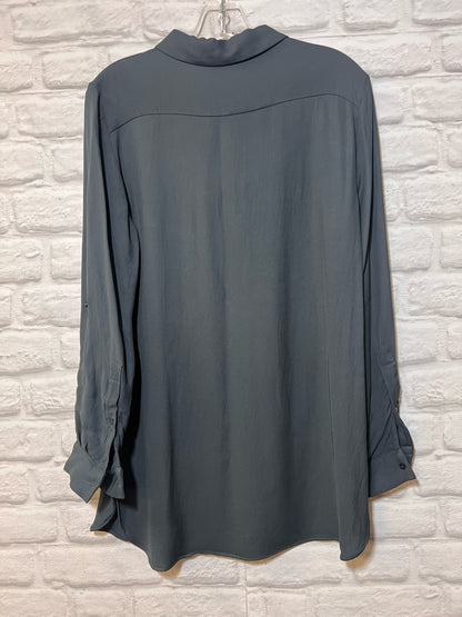 Size L Zara Tunic Length Gray Blouse