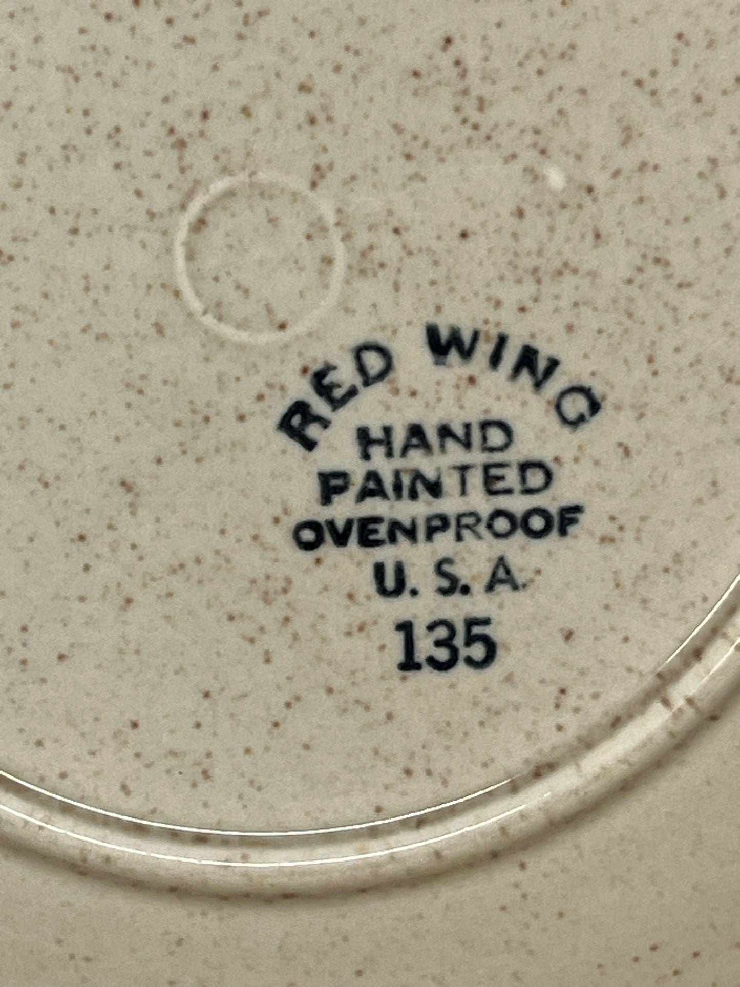 Red Wing Pottery Kashmir Pattern Salad Plate